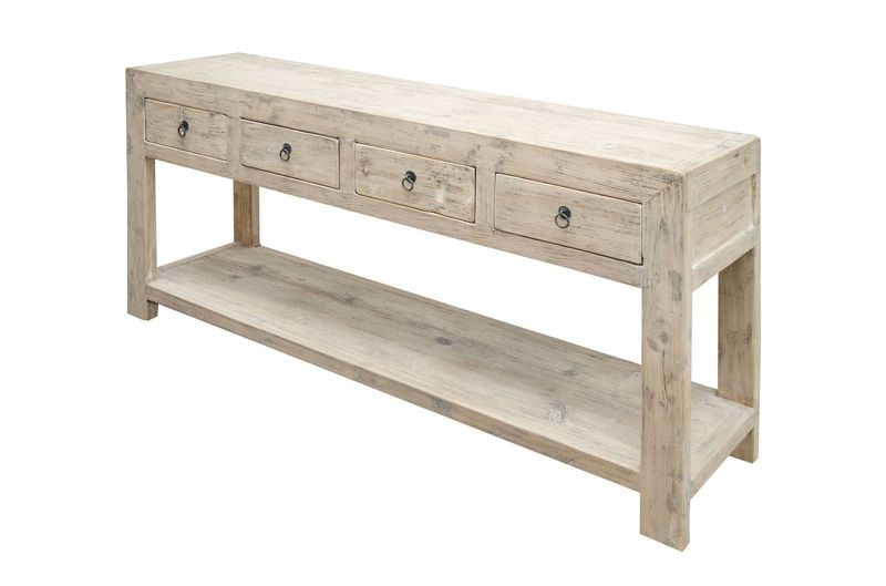 SAIKA 1, Konsolentisch Altholz B 170 cm, Recyclingholz