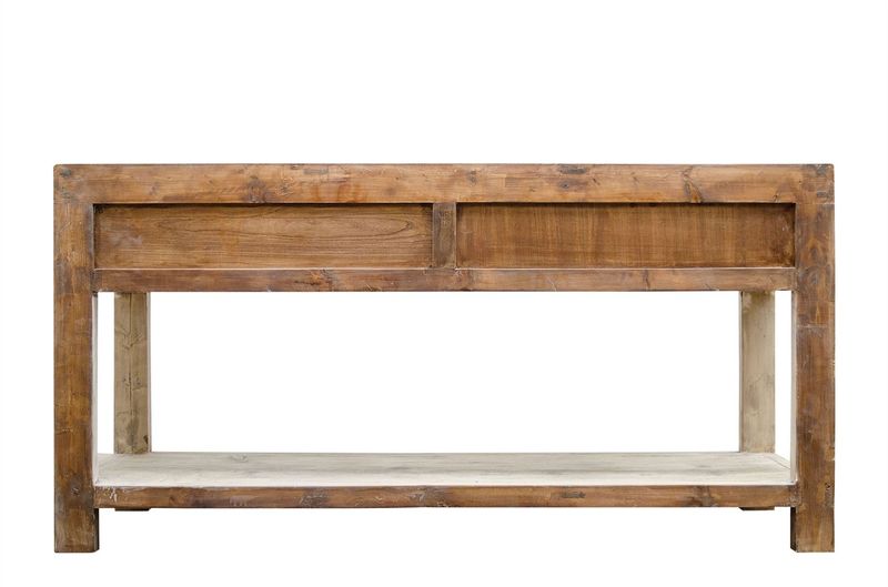 SAIKA 1, Konsolentisch Altholz B 170 cm, Recyclingholz