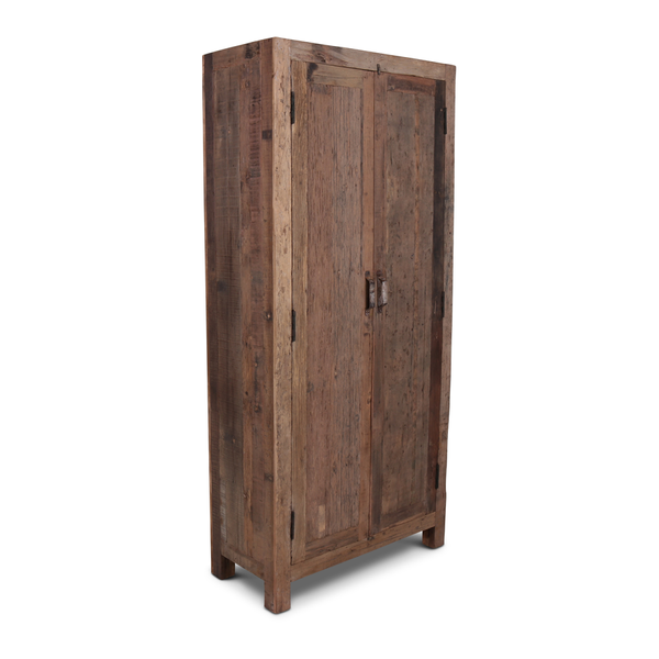 Altholz Schrank SANO, B 90 cm 2 Türen, Wäscheschrank