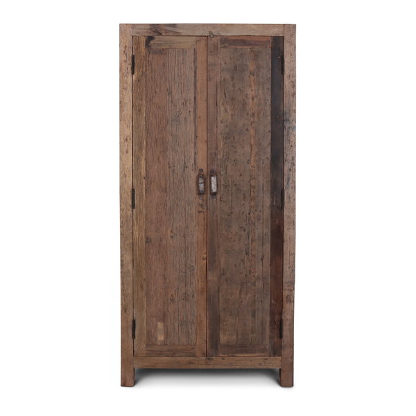 Altholz Schrank SANO, B 90 cm 2 Türen, Wäscheschrank