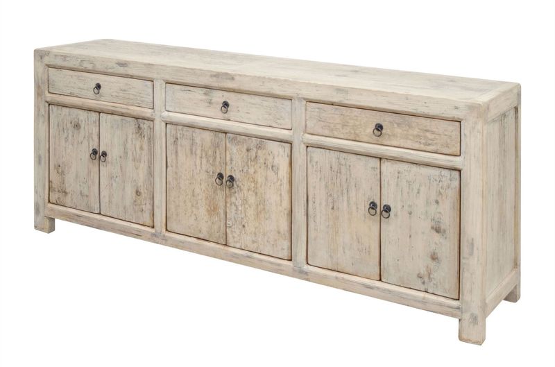 SAIKA 2, Altholz Sideboard B 200 cm, Landhausstil Anrichte