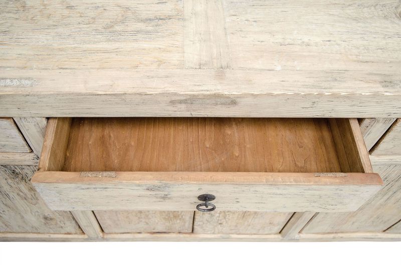 SAIKA 2, Altholz Sideboard B 200 cm, Landhausstil Anrichte