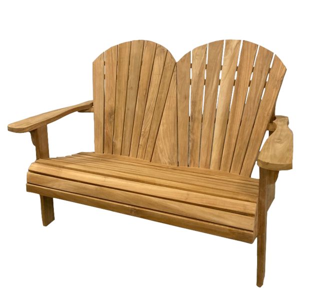 DINA, Adirondack-Doppelsitzer, Gartenbank Holz