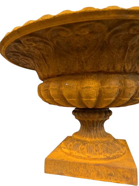 Amphore, Pflanzschale rostig Gusseisen D 46 cm