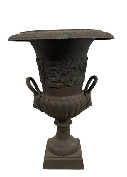 Gusseiserne Amphore H 63 cm, Pflanzkübel