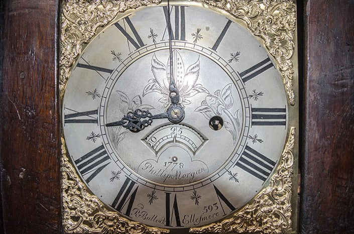 U7, Alte Standuhr von 1840 aus Schottland, antike Möbel