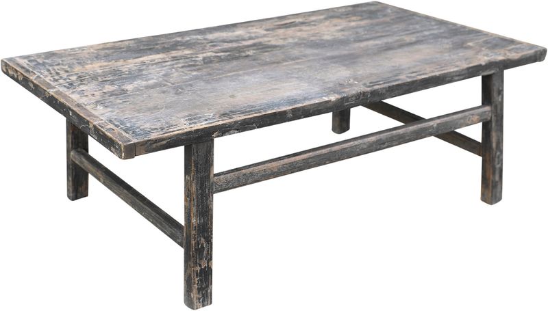 JANE, Alter Couchtisch altes Holz B 164 cm Unikat