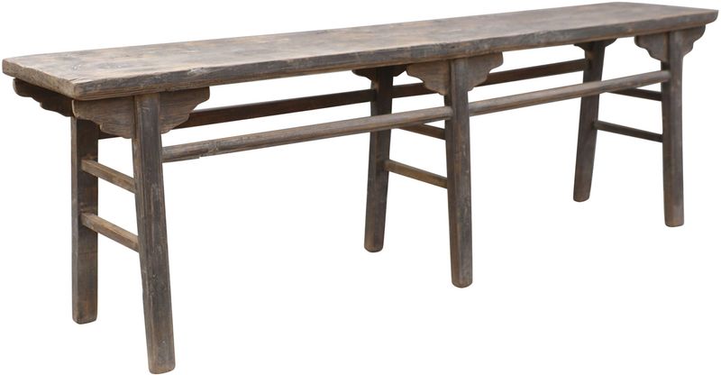 Altholz Konsolentisch B 274 cm antik, antike Konsole Altholz massiv, antike Möbel