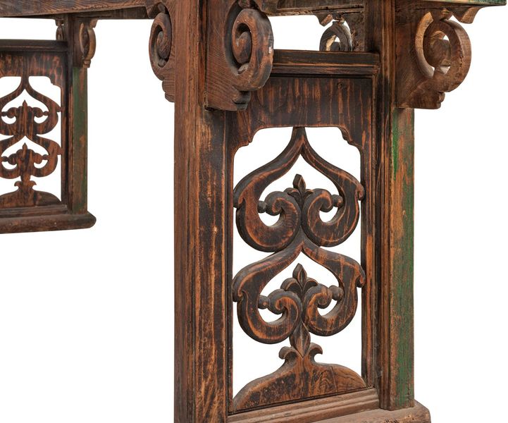 Qing-Konsolentisch antik 150 Jahre alt shabby grün B 270 cm