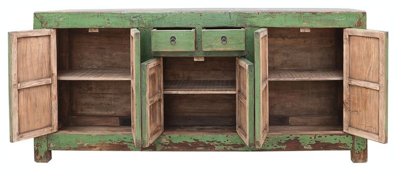 SORA, Antikes Sideboard shabby grün, antikes Unikat