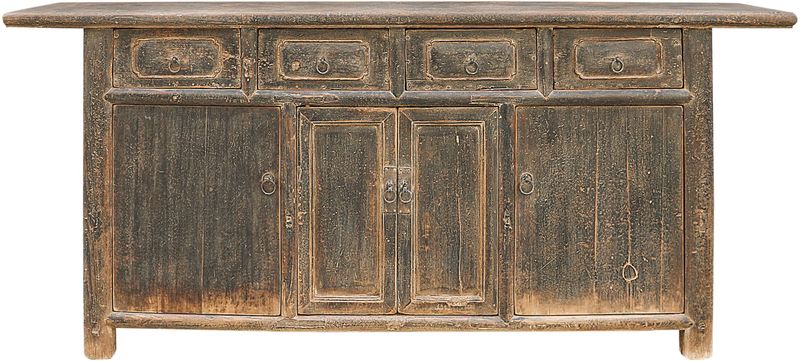 DESI, Antike Anrichte, Sideboard Massivholz mit Schubladen und Türen