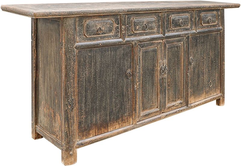 DESI, Antike Anrichte, Sideboard Massivholz mit Schubladen und Türen