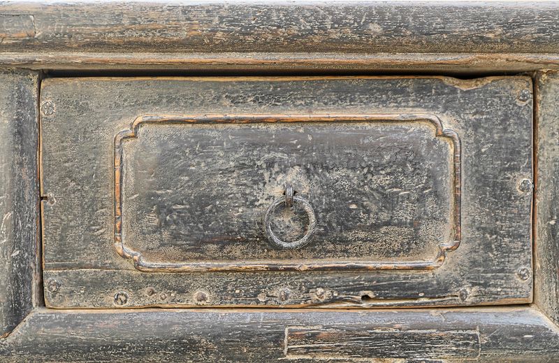 DESI, Antike Anrichte, Sideboard Massivholz mit Schubladen und Türen