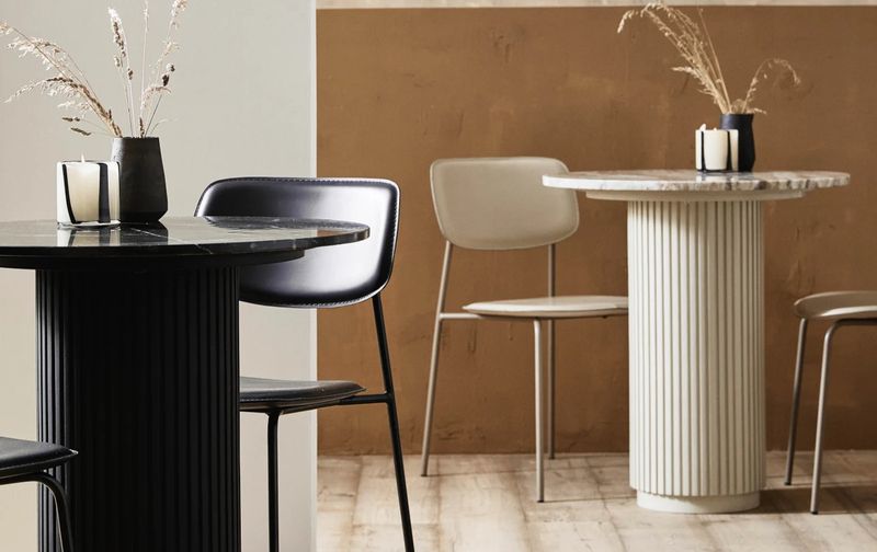 ARI, Marmortisch, kleiner Esstisch Marmor schwarz, Designermöbel