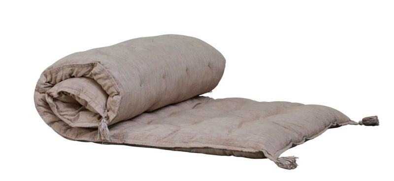 Matz Möbel Polsterauflage FELI gold-braun gesteppt, Yoga-Matratze