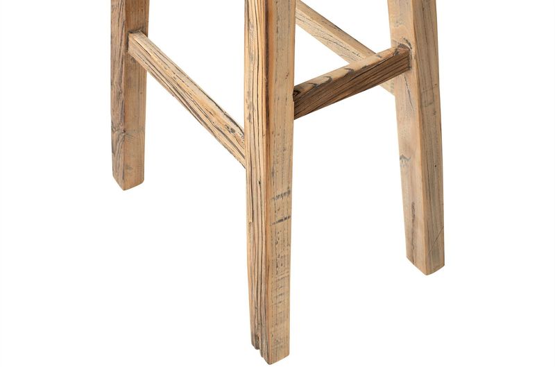 Altholz Barhocker JURA Sattelsitz eckig H 75 cm