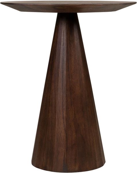 PERL, Bestelltisch Holz dunkelbraun D 50 oder 70 cm Kegelfuß