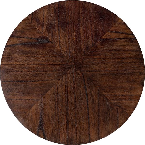 PERL, Bestelltisch Holz dunkelbraun D 50 oder 70 cm Kegelfuß