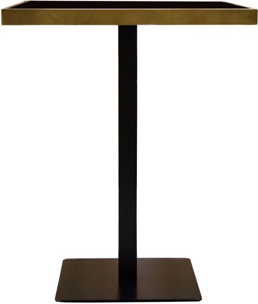 Matz-Möbel Stehtisch AIDA H 100 cm schwarz-gold