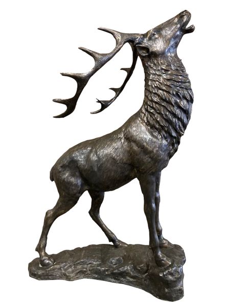 Bronze Skulptur "großer Hirsch" H 230 cm, große Bronze Statue