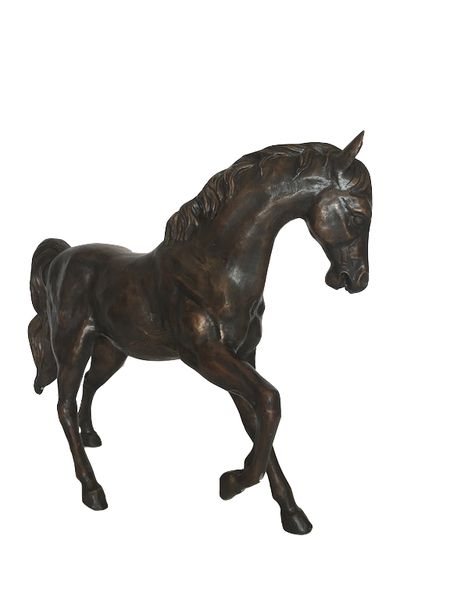Bronze Skulptur "trabendes Pferd" H 66 cm
