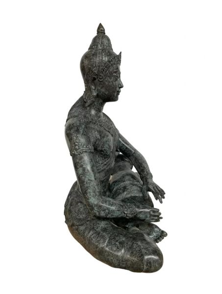 Bronze Skulptur "Trommler -Tempelwächter" H 95 cm