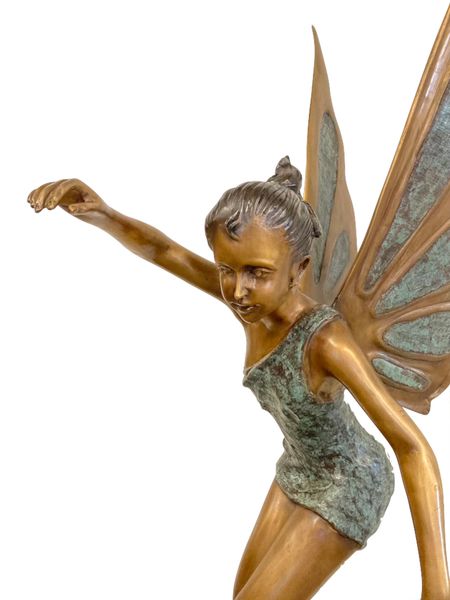 Gartenskulptur Bronze "bronzene Fee"