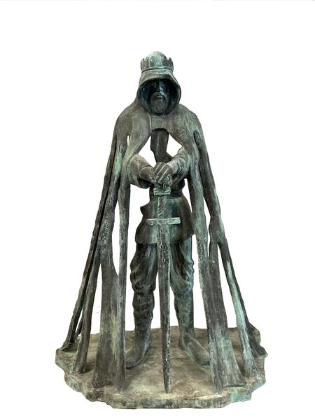 Bronze Statue, Gartenskulptur "König Arthur", große Bronzeskulptur