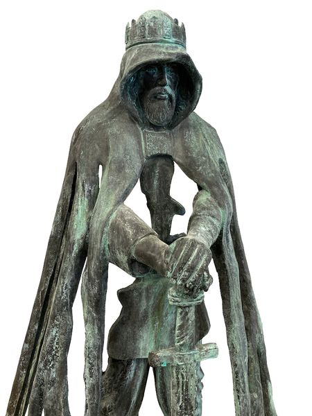 Bronze Statue, Gartenskulptur "König Arthur", große Bronzeskulptur