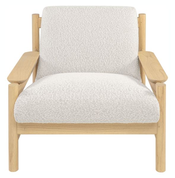 CASA, Designer Sessel natur-weiß, Lounge-Sessel