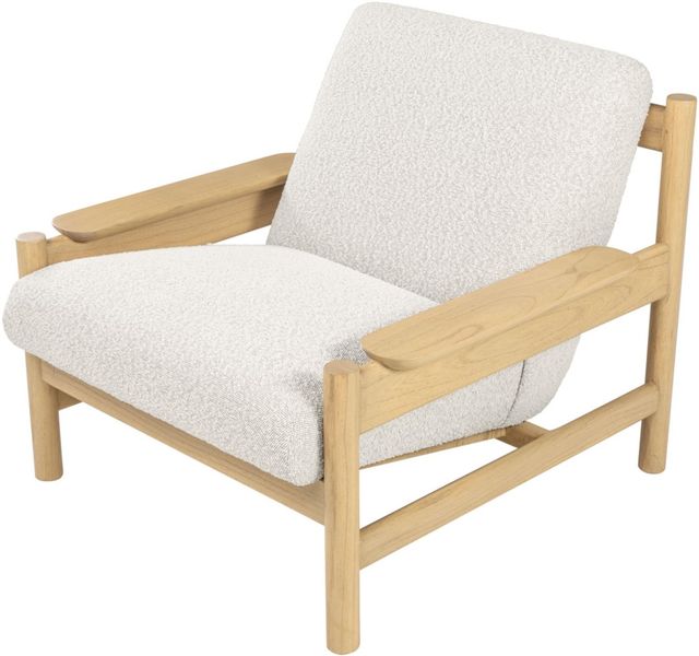 CASA, Designer Sessel natur-weiß, Lounge-Sessel