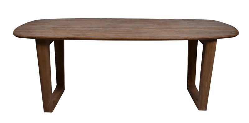 CORA, Designer Esstisch 200*100 cm dunkelbraun Holz