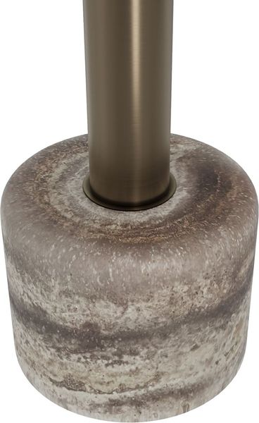 Designer Beistelltisch COOPER rund D 50 cm grau Travertin