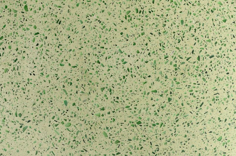 LENE, Designer Couchtisch rund 80 cm grün Terrazzo