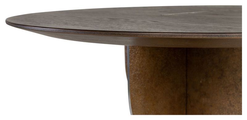 CLOÉ, Designer Esstisch Bronze-Eiche rund 70 cm, Designertisch