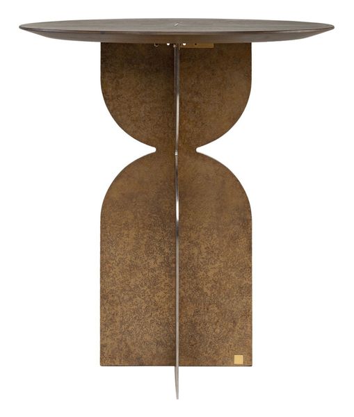 CLOÉ, Designer Esstisch Bronze-Eiche rund 70 cm, Designertisch