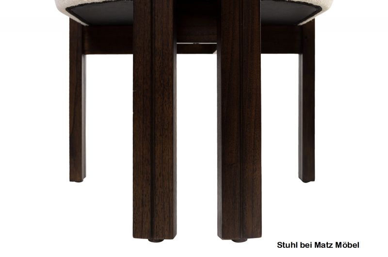 AKO, Esszimmerstuhl Stoff Holz mit Armlehne