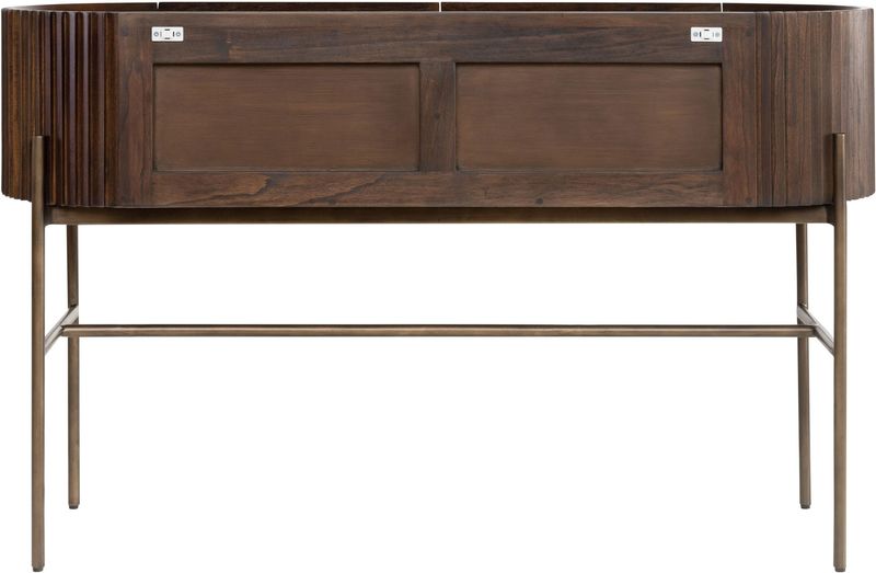POGO, Konsolentisch oval B 130 cm Holz & Messing, Designermöbel