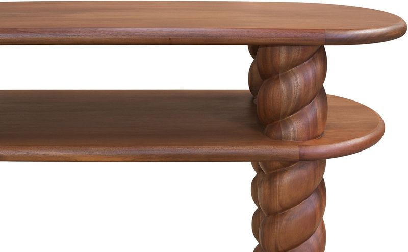 Designer Konsolentisch JEFF mit gedrechselten Säulen B 164 cm