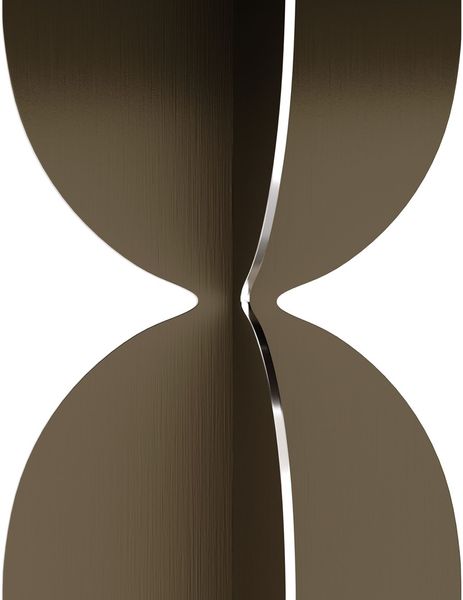 Designer Konsolentisch RAY Edelstahl & Eiche B 140 cm