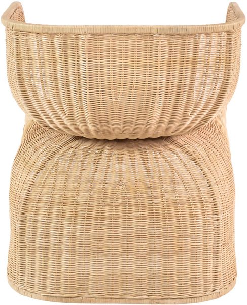 ISO, Designer Rattan Sessel mit weißen Kissen