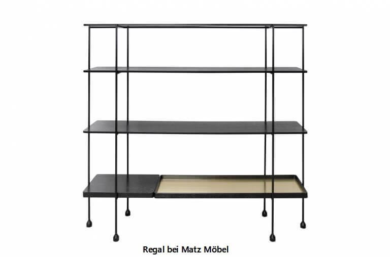 ALINA, Regal Holz Metall 160 cm