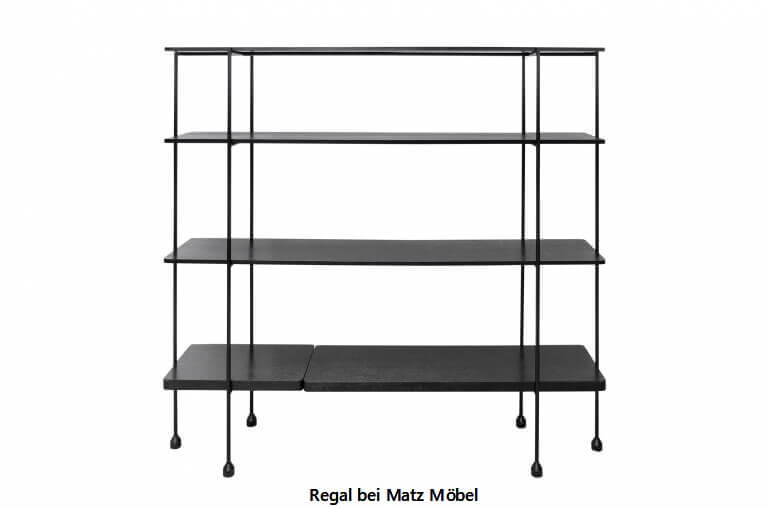 ALINA, Regal Holz Metall 160 cm