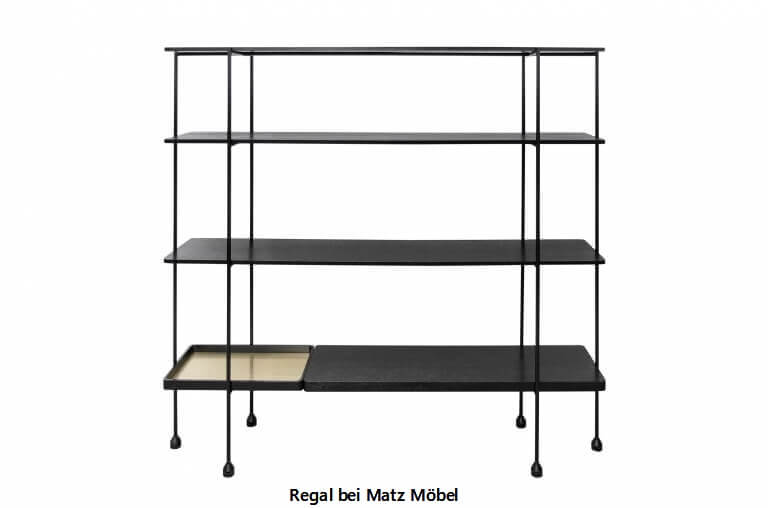 ALINA, Regal Holz Metall 160 cm