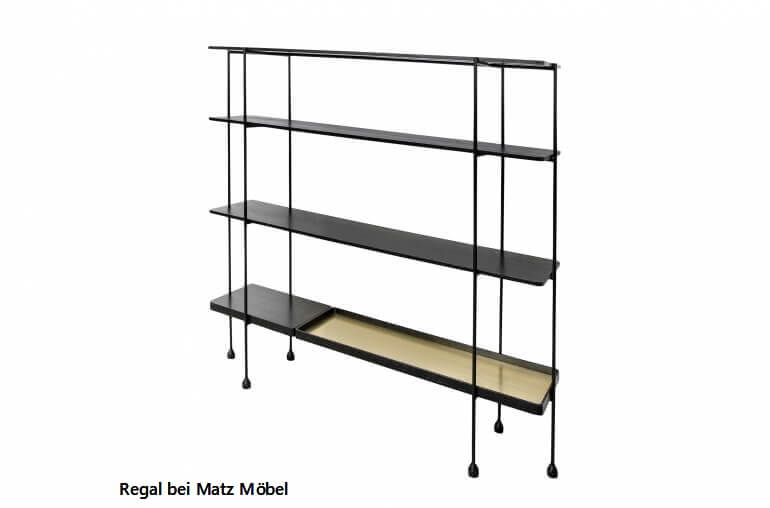 ALINA, Regal Holz Metall 160 cm