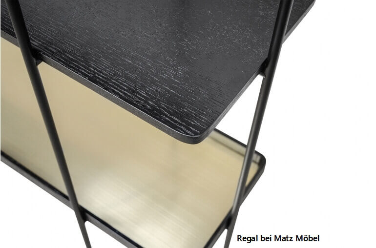 ALINA, Regal Holz Metall 160 cm