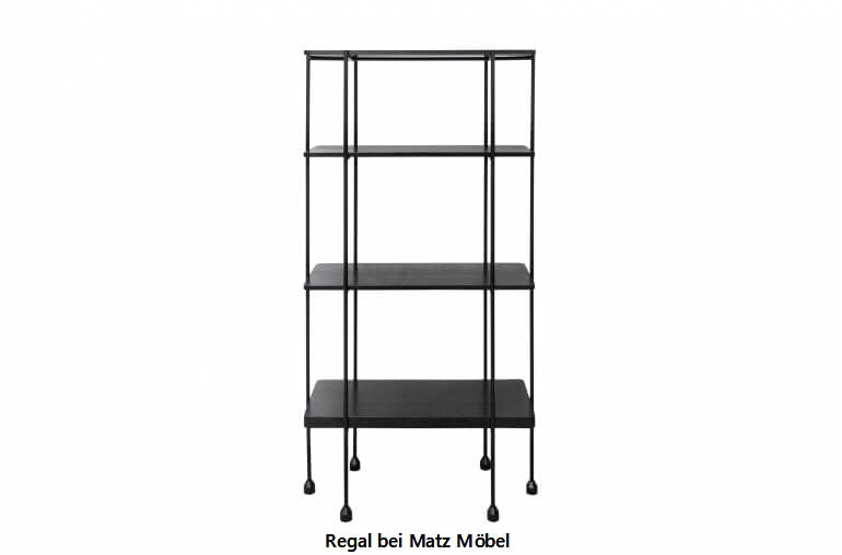 ALINA, Regal Holz Metall 80 cm