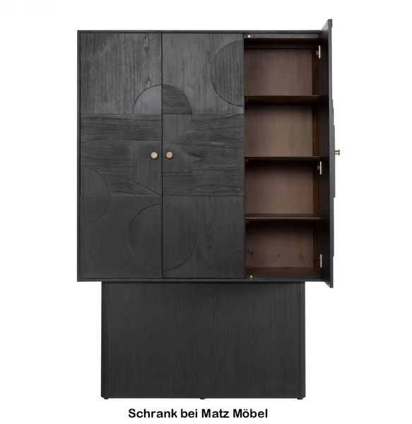 SILKA, Designer Schrank schwarz