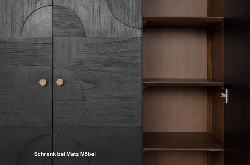 SILKA, Designer Schrank schwarz