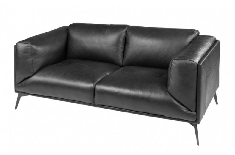 BARA, modernes Ledersofa 2 Sitzer in vielen Farben, stylische Ledercouch